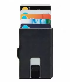 SAMSONITE CARD HOLDER ALU FIT SLIDE-UP WALLET BLACK