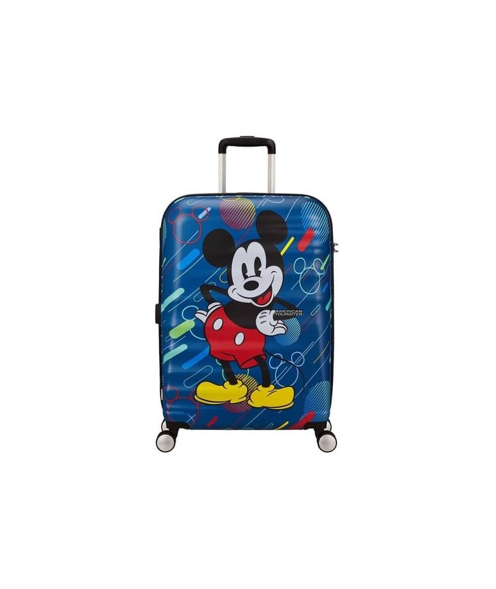 Detský kufor AMERICAN TOURISTER WAVEBREAKER DISNEY SPIN.67/24 DISNEY MICKEY FUTURE POP