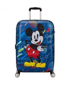 Detský kufor AMERICAN TOURISTER WAVEBREAKER DISNEY SPIN.67/24 DISNEY MICKEY FUTURE POP