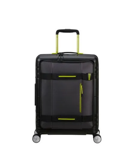 KuforAmerican Tourister HELLO CABIN SPINNER 55/20 EXP COATED BLACK/LIME, 39 l