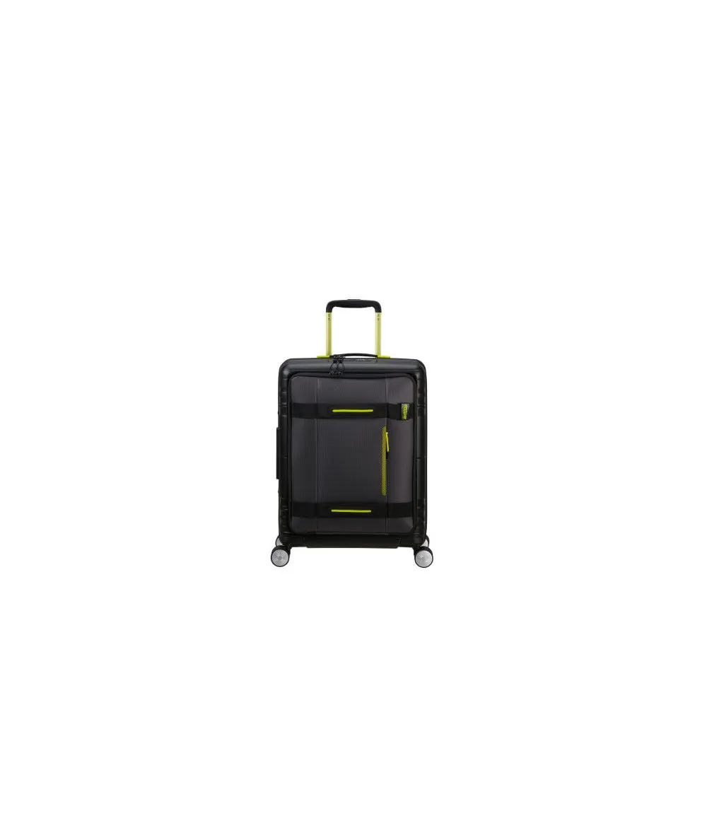 KuforAmerican Tourister HELLO CABIN SPINNER 55/20 EXP COATED BLACK/LIME, 39 l