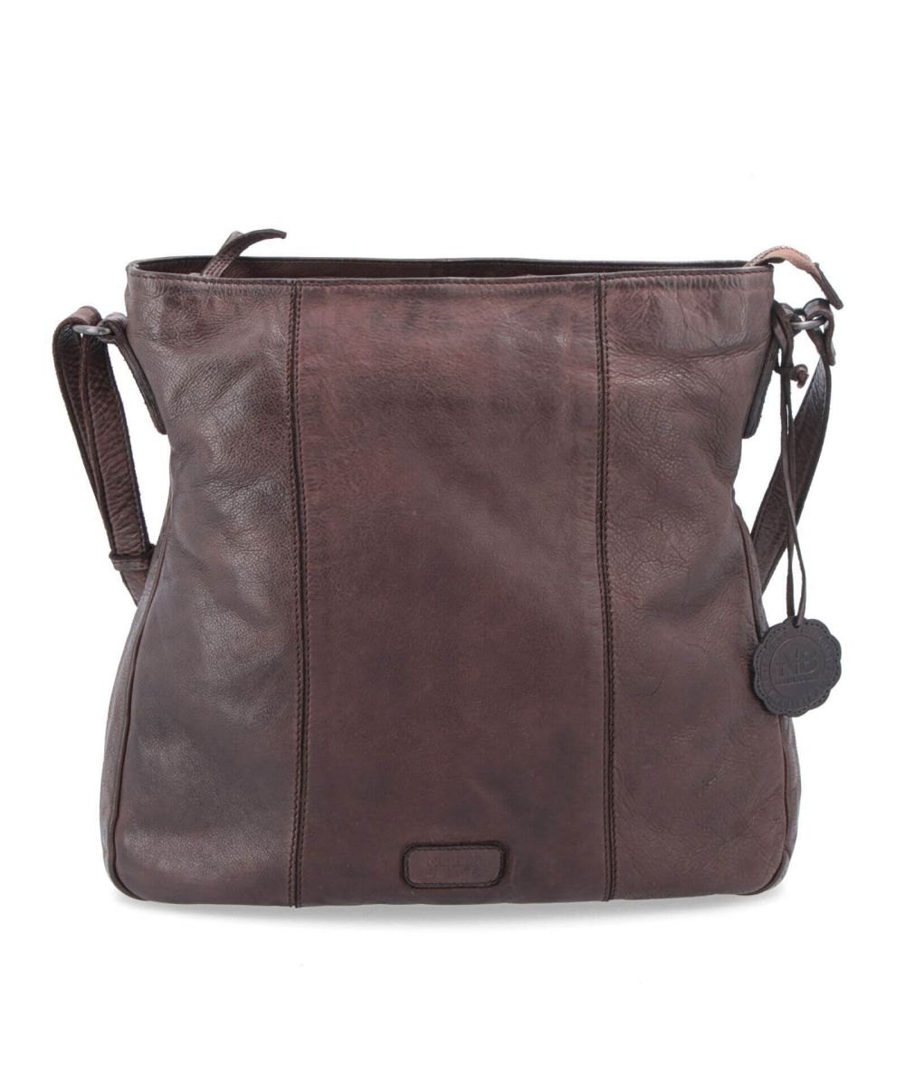 Dámska crossbody kabelka Noelia Bolger vo vintage štýle, stredne veľká- hnedá